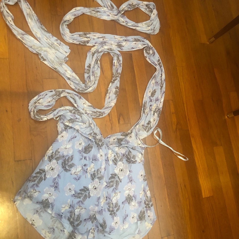 Unique Periwinkle Floral Romper